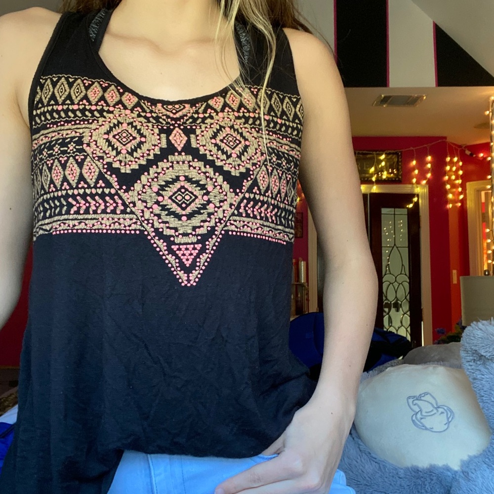 Black tank top